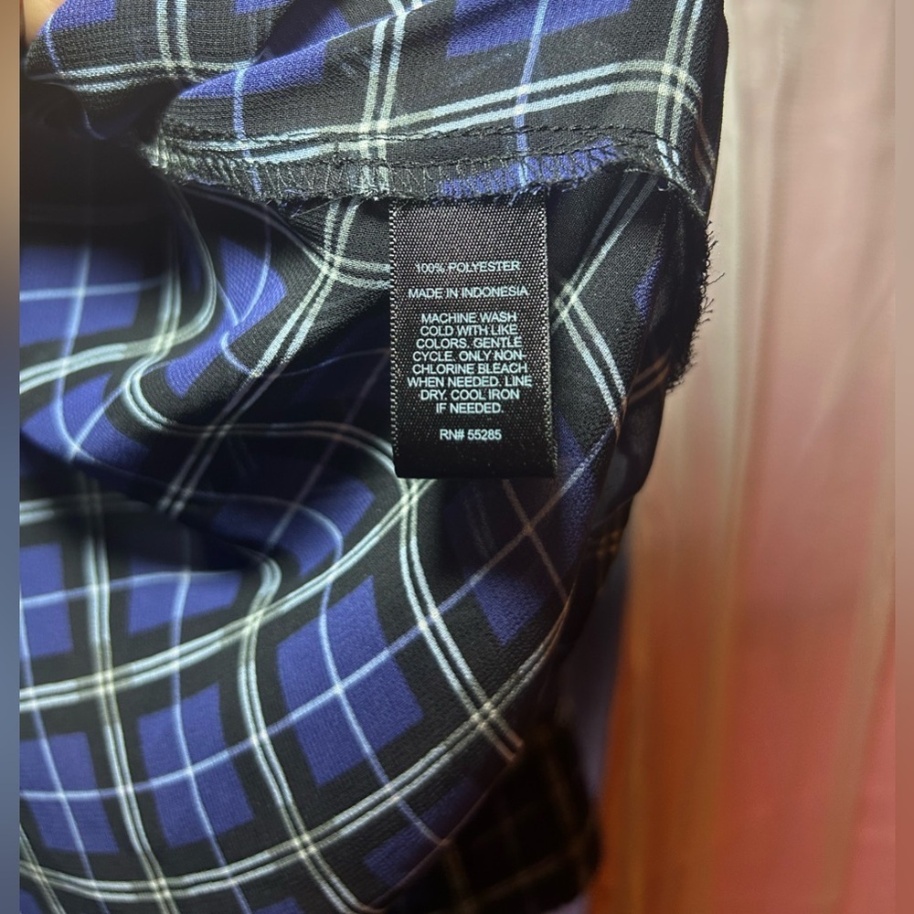 Express Sheer Button Up Blouse: Siize Xs - image 4